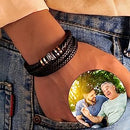 Son/Grandson Bracelet "Love You Forever" | Braided Leather Bracelet