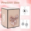 Eternal Rose & Heart Necklace Gift Set for Mom