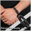 "To My Son" Bracelet "Love You Forever" | Brown Braided Leather Bracelet