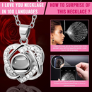 Eternal Real Rose & "I Love You" Necklace – A Timeless Gift for Her