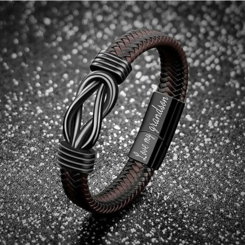 Infinity Leather Bracelet |