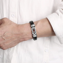 "To My Nephew" Bracelet "Love You Forever" | Brown Braided Leather Bracelet