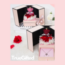 Eternal Rose & Heart Necklace Gift Set for Mom