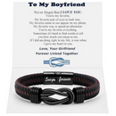 Infinity Leather Bracelet |