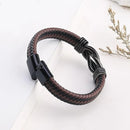 "To My Son" Bracelet "Love You Forever" | Brown Braided Leather Bracelet