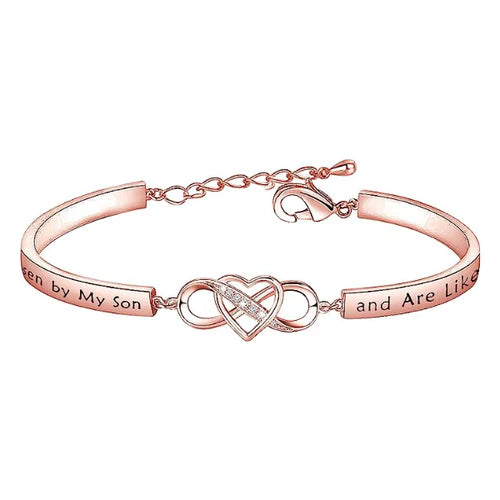 "Daughter-In-Law" Bracelet | You Are Also My Daughter-In-Heart | Infinity Heart Bracelet