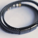 Son/Grandson Bracelet "Love You Forever" | Braided Leather Bracelet