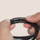 Son/Grandson Bracelet "Love You Forever" | Braided Leather Bracelet